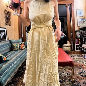 Zara Layered paper bag dress.